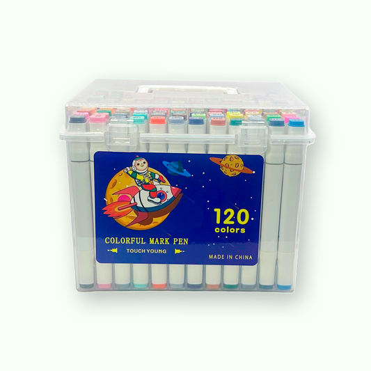 Kit com 120 Marcadores Artísticos