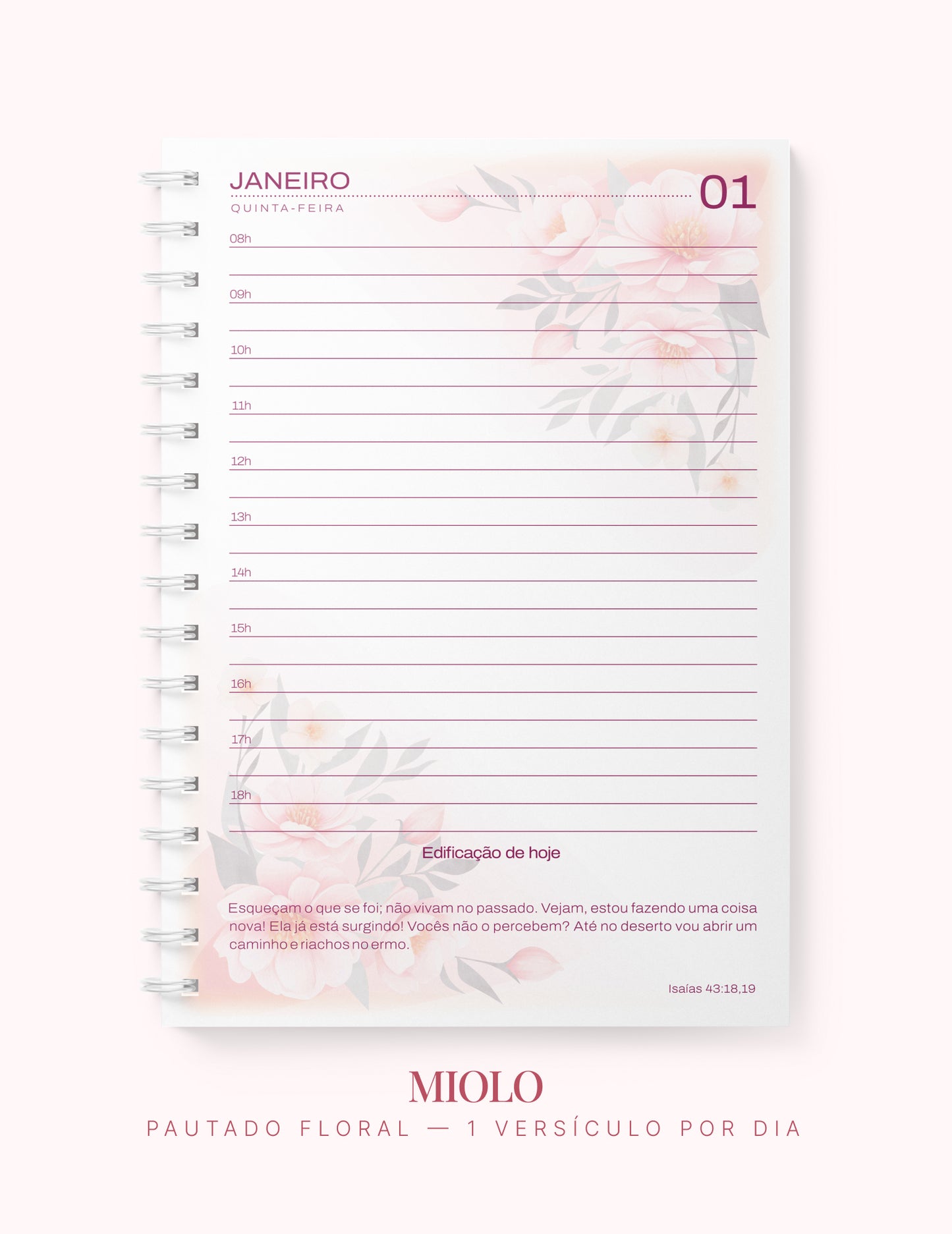 Agenda Edificante 2026 - Floral